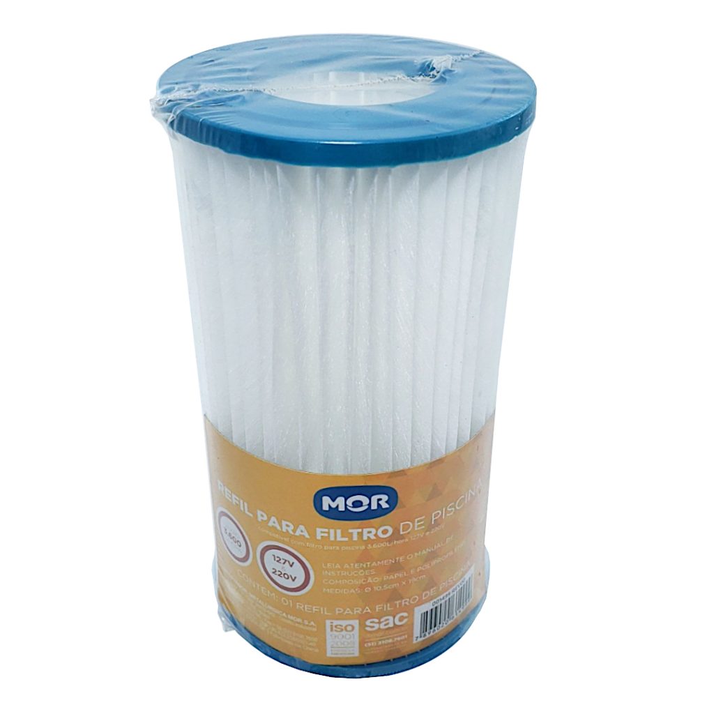 REFIL PARA FILTRO DE PISCINA MOR 3.600L/H • JBI Presentes