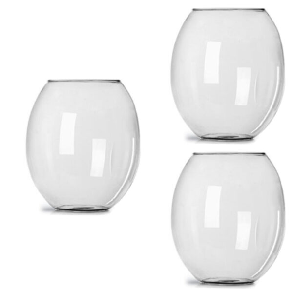 KIT 3 VASO BARRICA GRANDE TRANSPARENTE IMPERIAL (7899291300165)