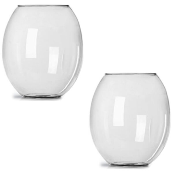KIT 2 VASO BARRICA GRANDE TRANSPARENTE IMPERIAL (7899291300165)